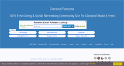 Desktop Screenshot of classicalpassions.com