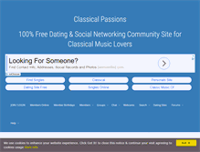 Tablet Screenshot of classicalpassions.com